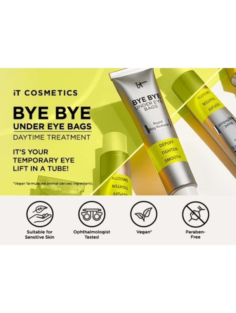 IT Cosmetics Bye Bye Under Eye Bags Rapid Reducer NEW IN BOX
